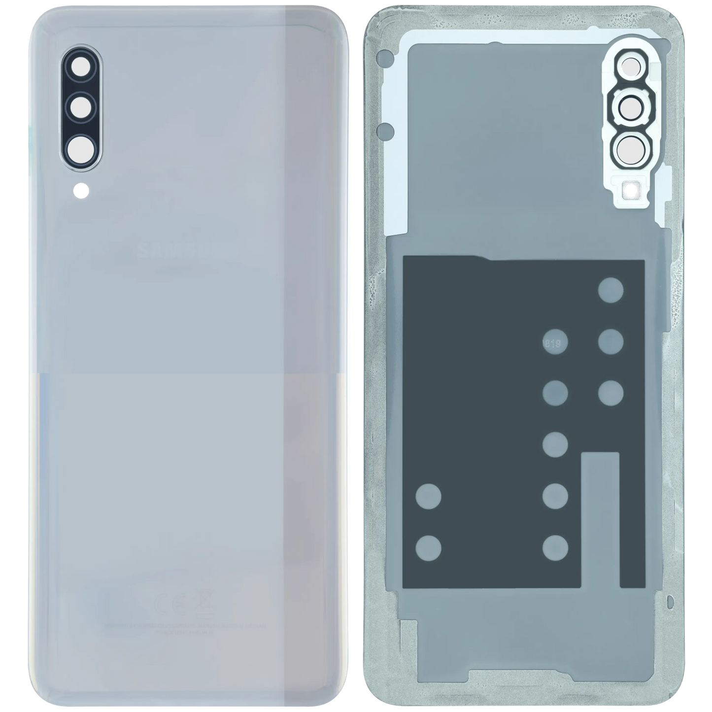 Back Cover Glass for Samsung Galaxy A90 5G (A908 / 2019) (Service Pack) (White)