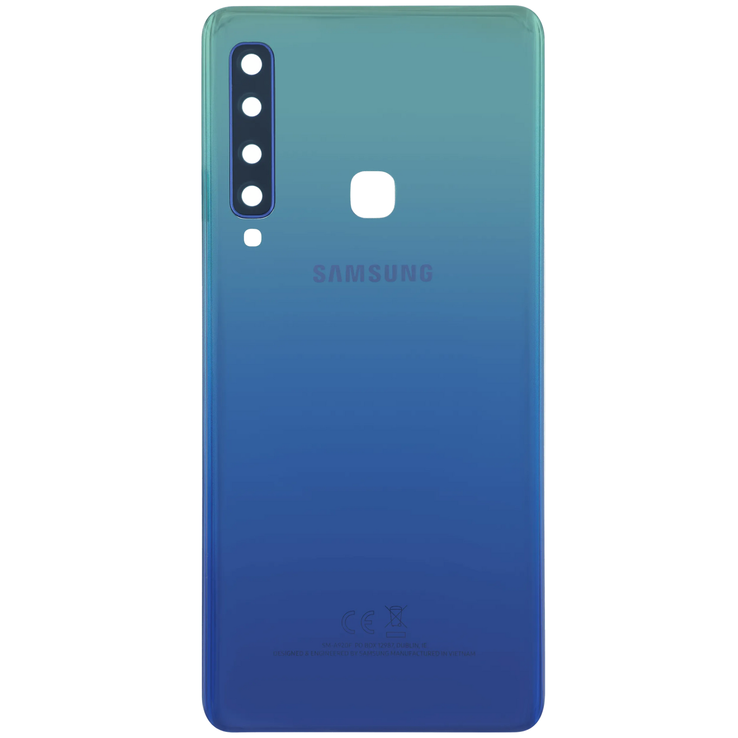 Back Cover Glass for Samsung Galaxy A9 (A920 / 2018) (Service Pack) (Lemonade Blue)