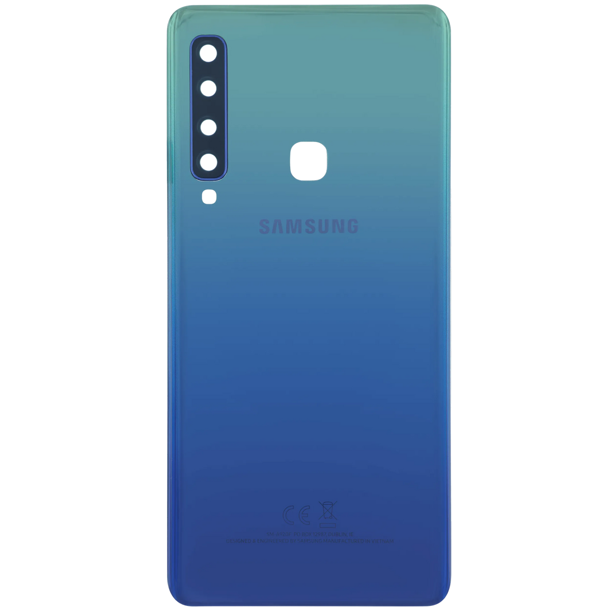Back Cover Glass For Samsung Galaxy A9 (A920 / 2018) (Service Pack) (Lemonade Blue) - product image 2