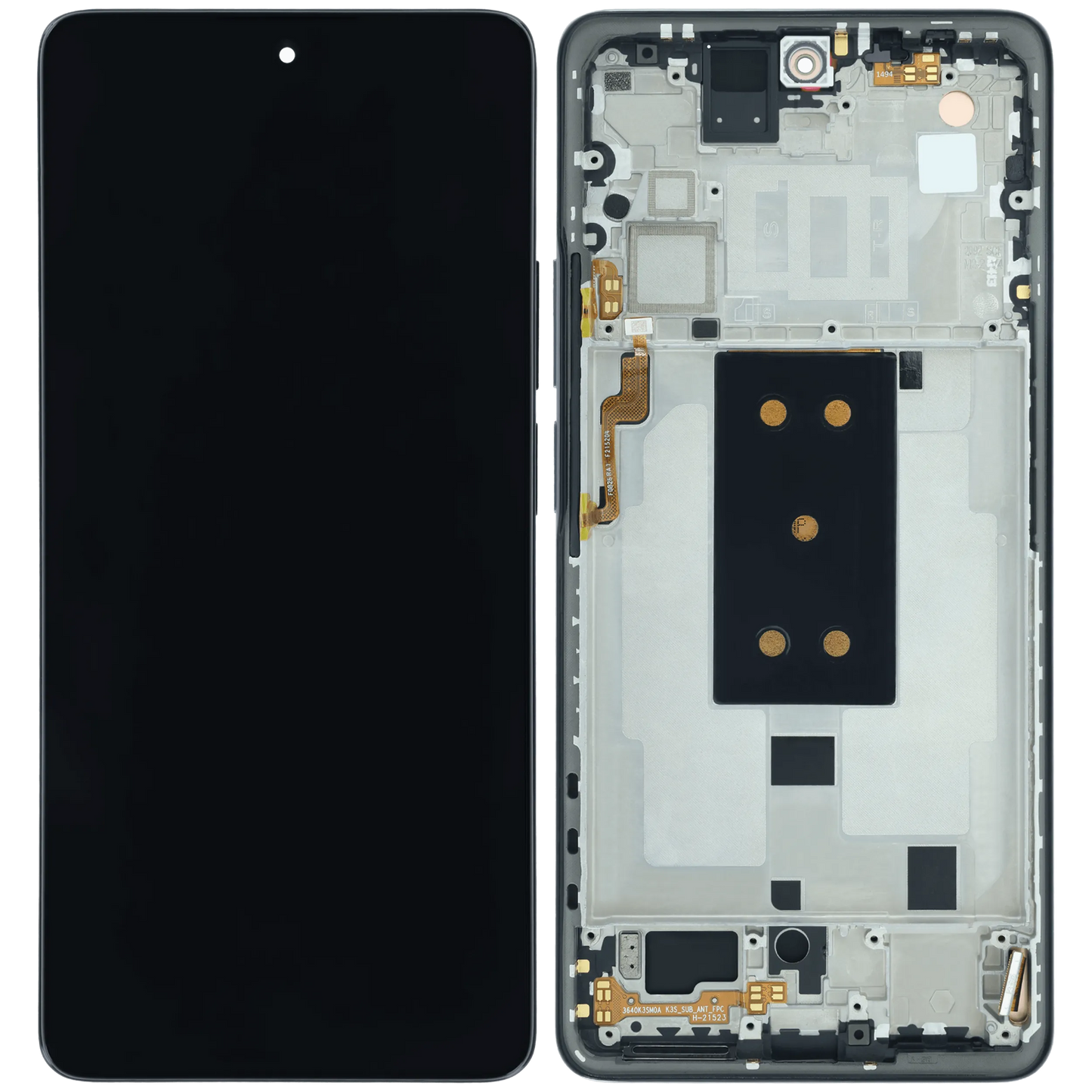 OLED Assembly With Frame for Xiaomi 11T Pro (Service Pack) (Meteorite Gray) – replacement component detailed view – OLED Display Replacement for phone repair