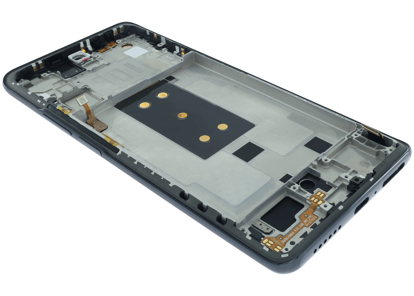 OLED Assembly With Frame for Xiaomi 11T Pro (Service Pack) (Meteorite Gray) – phone repair part product angle – OLED Display Replacement for phone repair