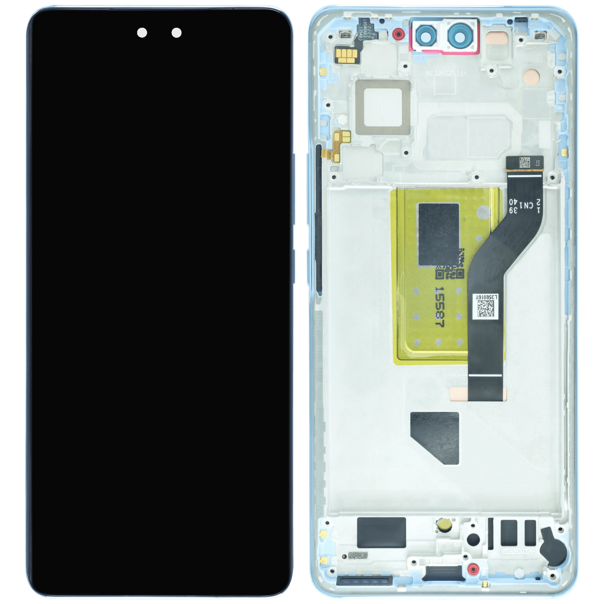 OLED Assembly With Frame for Xiaomi 13 Lite (Service Pack) (Lite Blue) – mobile phone part alternate view – OLED Display Replacement for phone repair