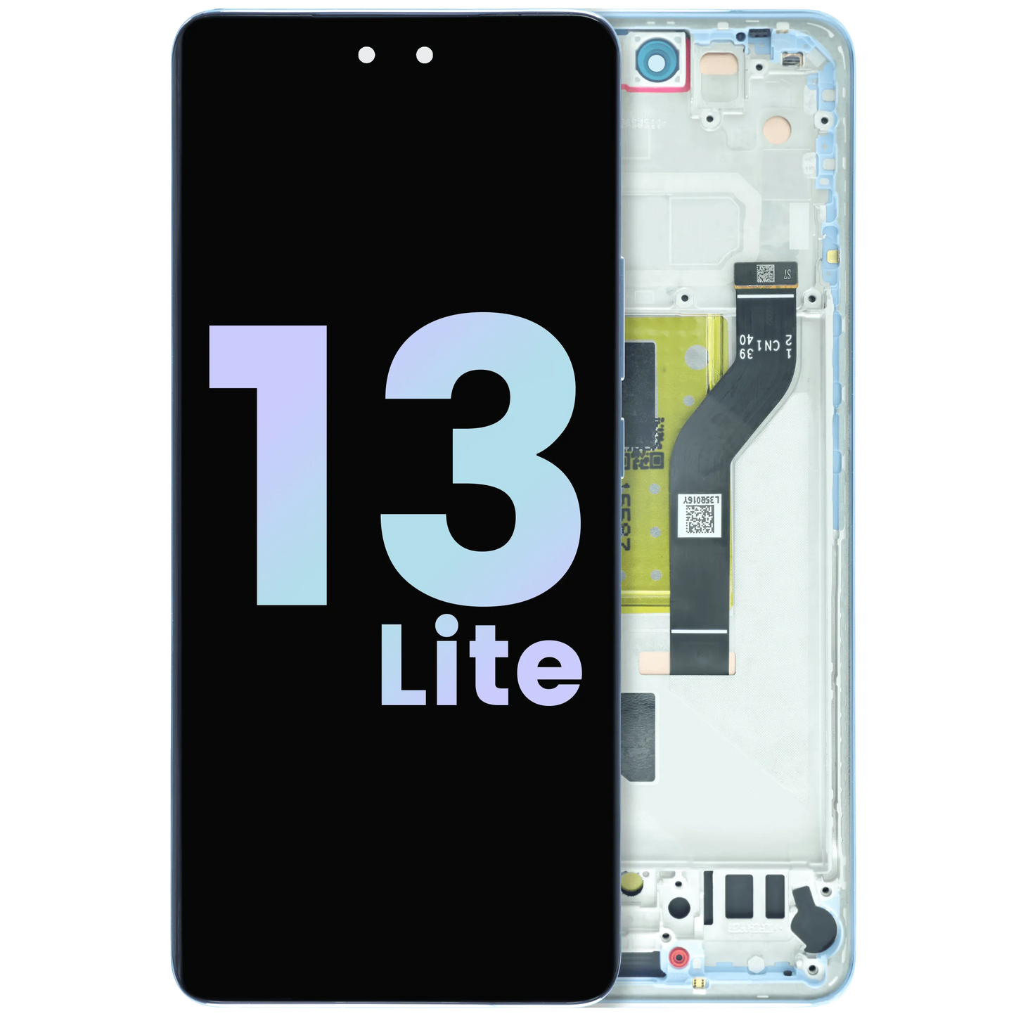 OLED Assembly With Frame for Xiaomi 13 Lite (Service Pack) (Lite Blue) – replacement part product view – OLED Display Replacement for phone repair