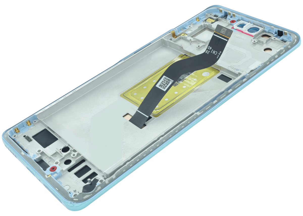 OLED Assembly With Frame for Xiaomi 13 Lite (Service Pack) (Lite Blue) – phone repair part product angle – OLED Display Replacement for phone repair