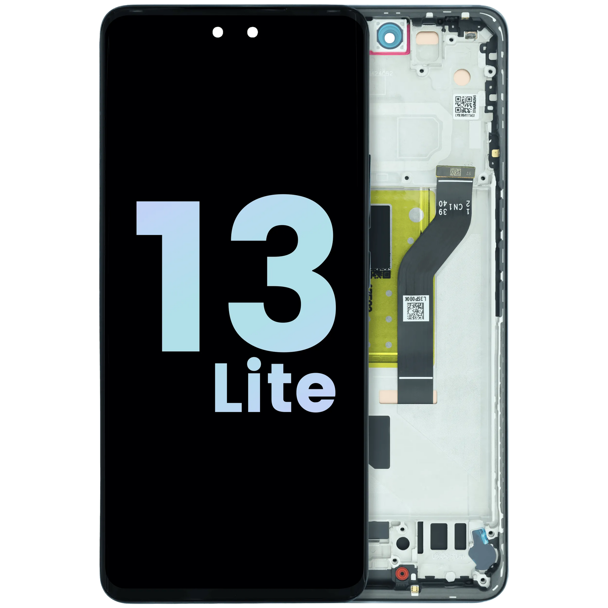 OLED Assembly With Frame for Xiaomi 13 Lite (Service Pack) (Black) – replacement part product view – OLED Display Replacement for phone repair