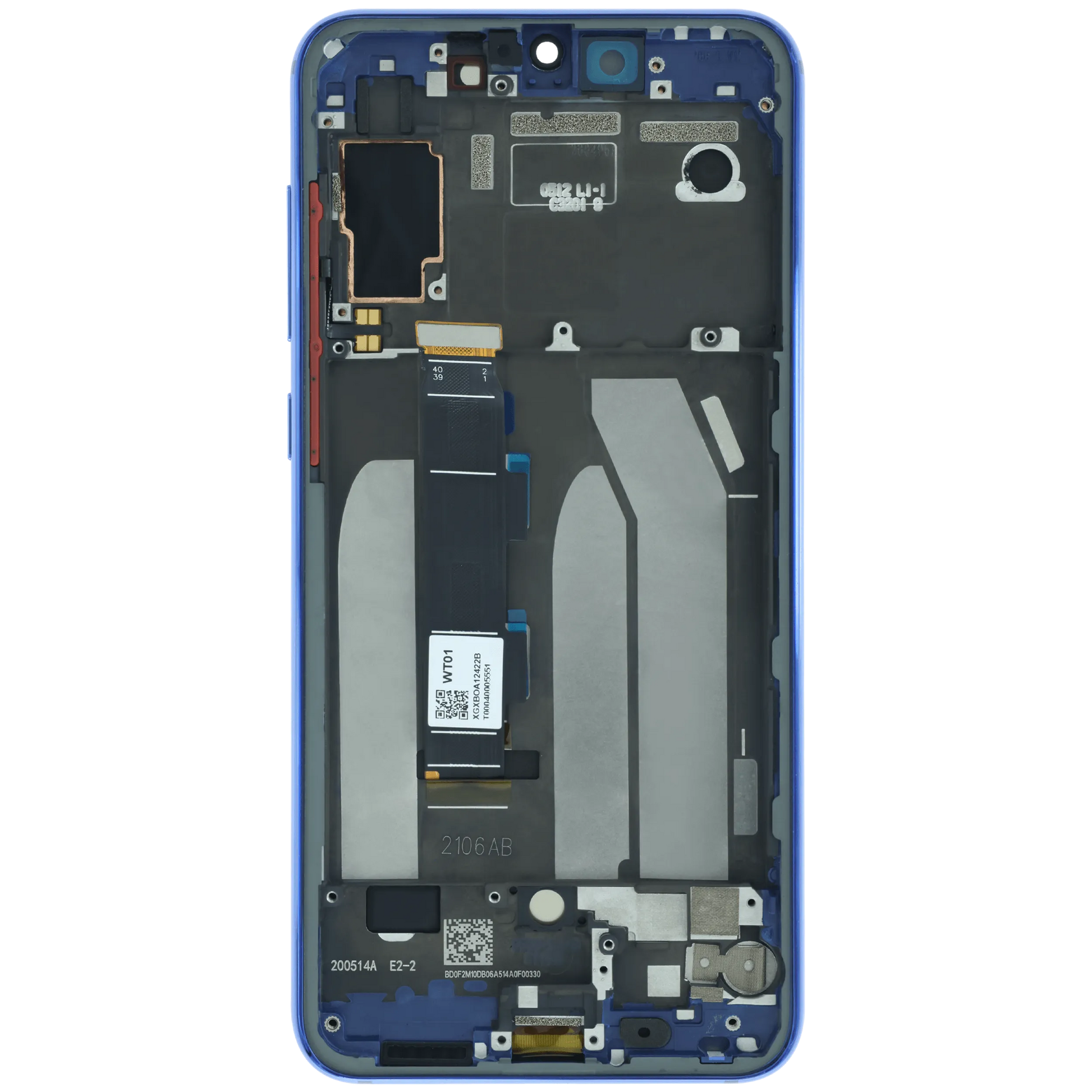 OLED Assembly With Frame for Xiaomi Mi 9 SE (Service Pack) (Blue) - compatible device spare part image SKU 107183200493 - image 3