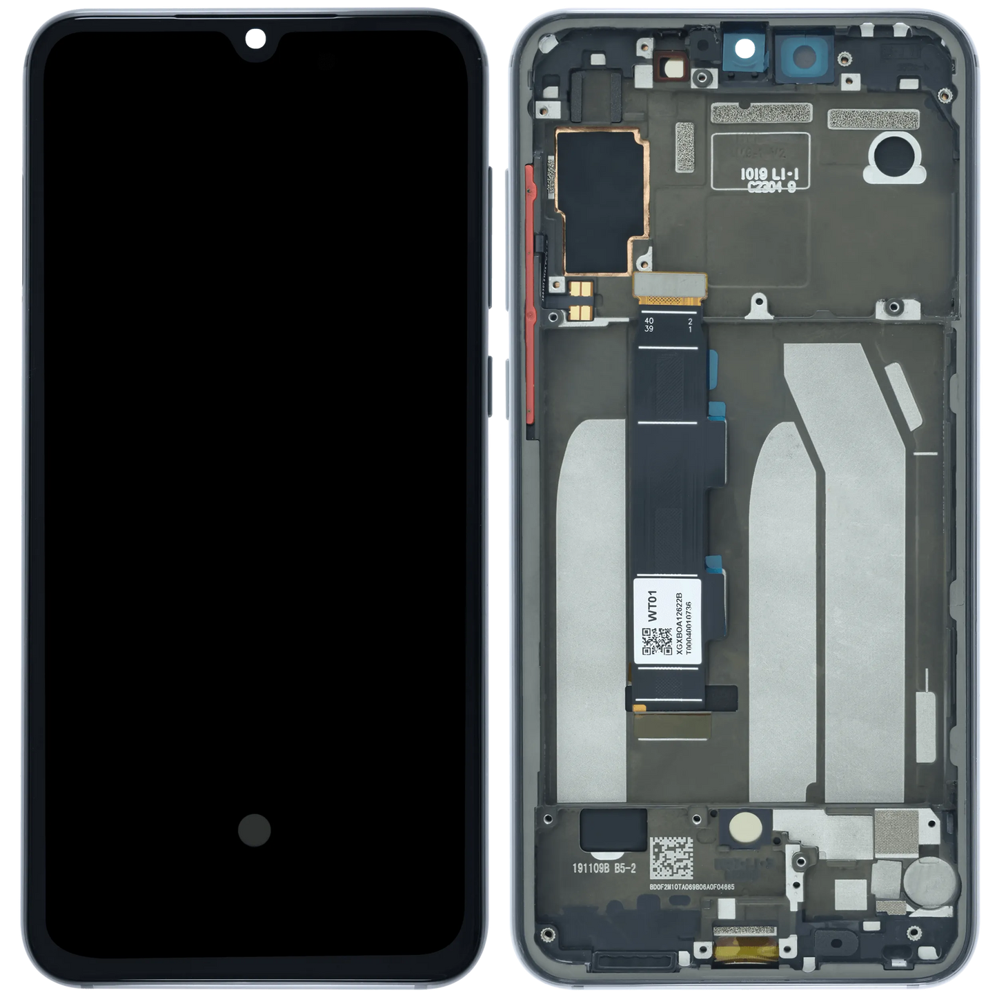 OLED Assembly With Frame for Xiaomi Mi 9 SE (Service Pack) (Gray) - compatible device spare part image SKU 107183200494 - image 3