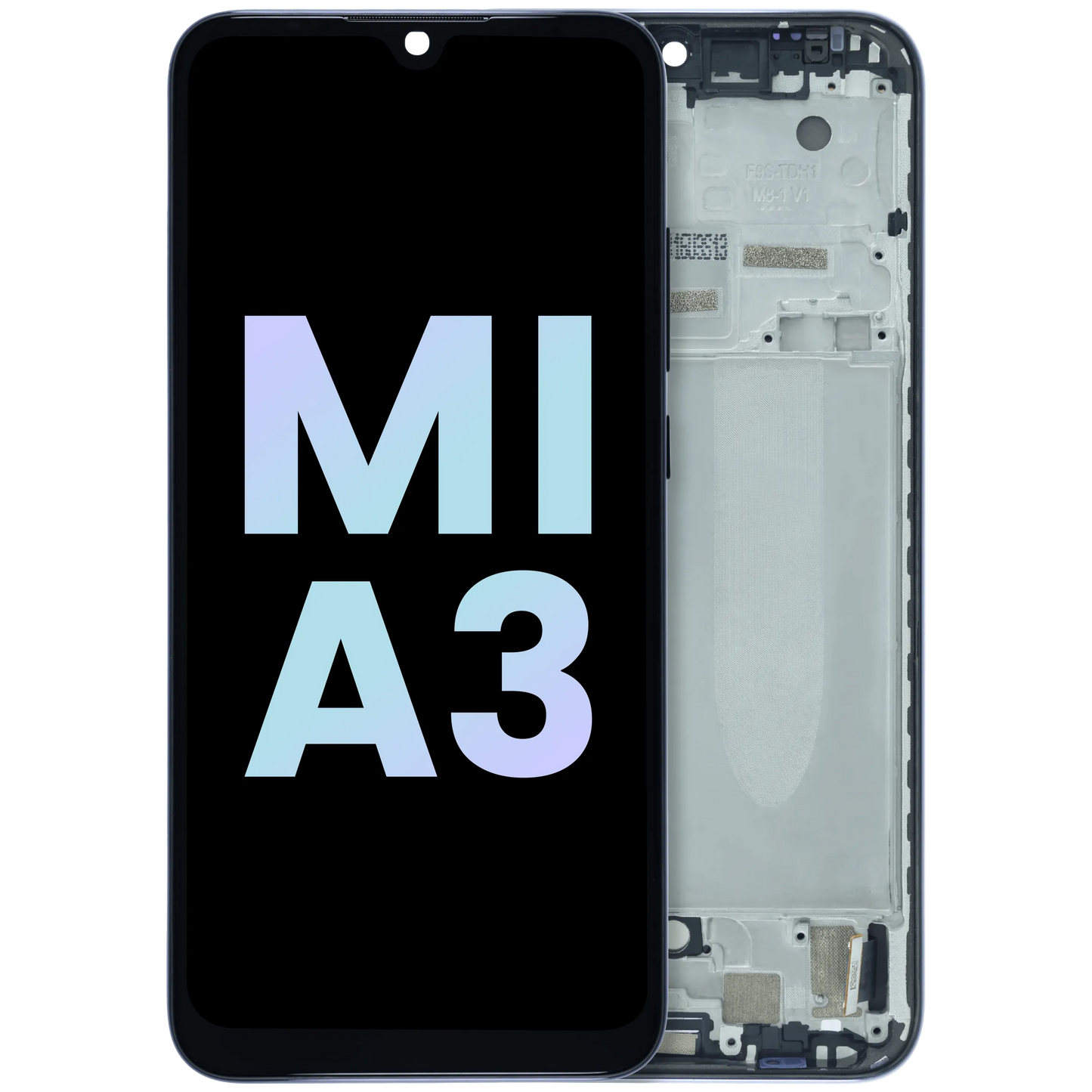 OLED Assembly With Frame for Xiaomi Mi A3 (Service Pack) (Kind of Gray) - replacement part product image SKU 107183200495 - image 1