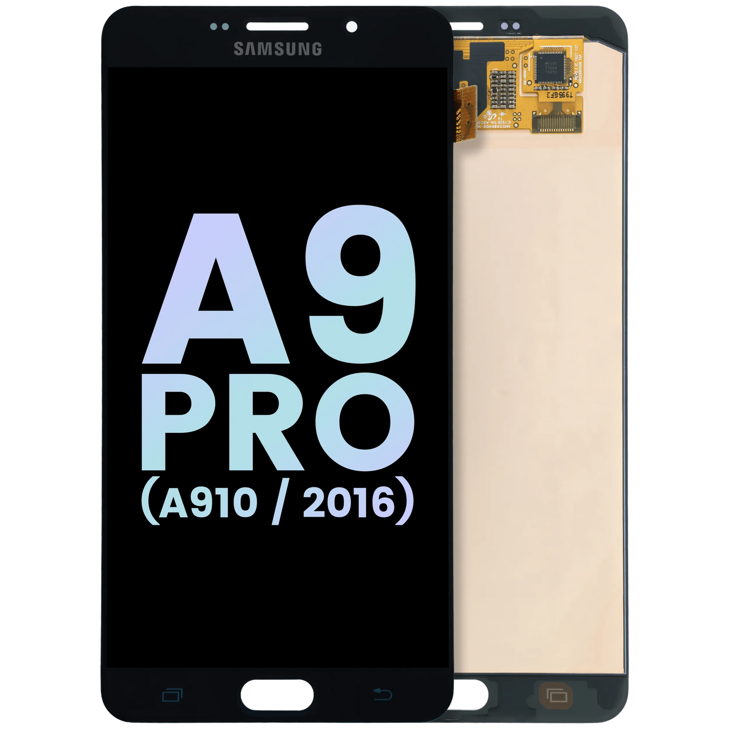 OLED Assembly Without Frame for Samsung Galaxy A9 Pro (A910 / 2016) (Service Pack) (Black)