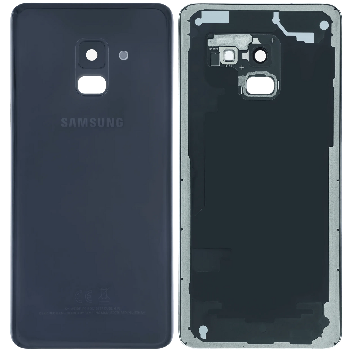 Back Cover Glass for Samsung Galaxy A8 (A530/ 2018) (Service Pack) (Black)