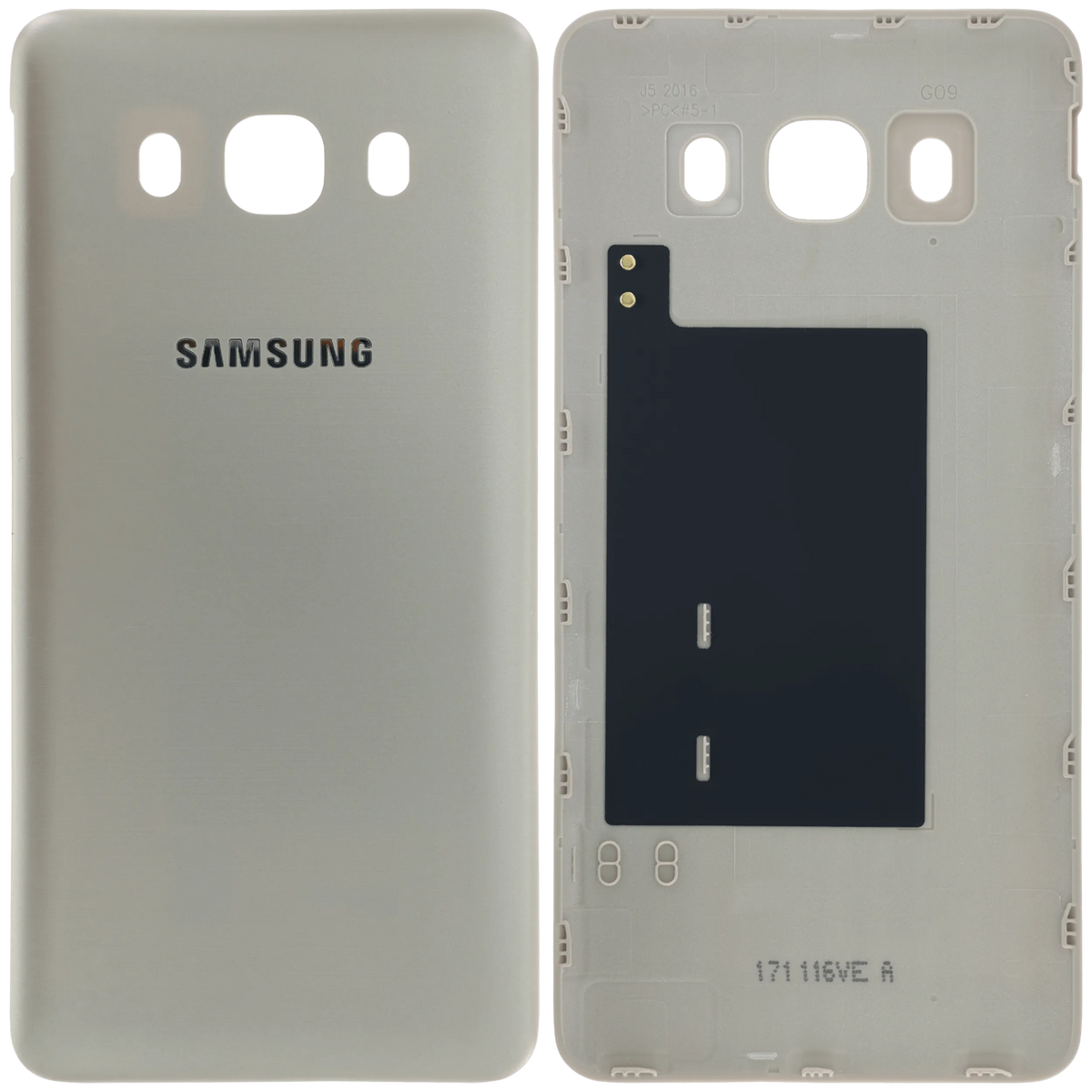 Back Cover Glass for Samsung Galaxy J5 (J510 / 2016) (Service Pack) (Gold) | Samsung Galaxy J5 (J510 / 2016) Replacement Parts | product image 3