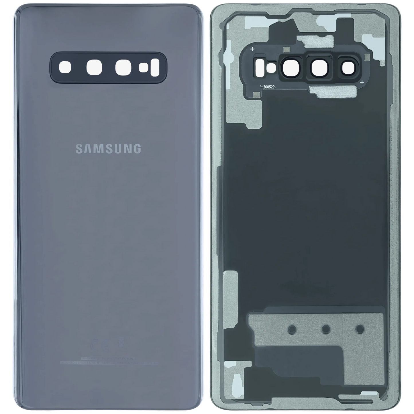 Back Cover Glass for Samsung Galaxy S10 Plus (Service Pack) (Ceramic Black)