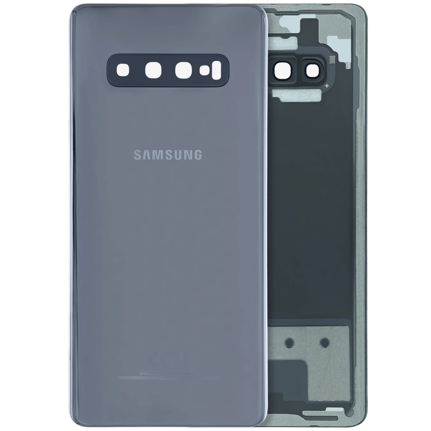 Back Cover Glass for Samsung Galaxy S10 Plus (Service Pack) (Ceramic Black)