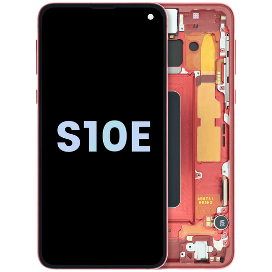 OLED Assembly With Frame for Samsung Galaxy S10e (Service Pack) (Cardinal Red)