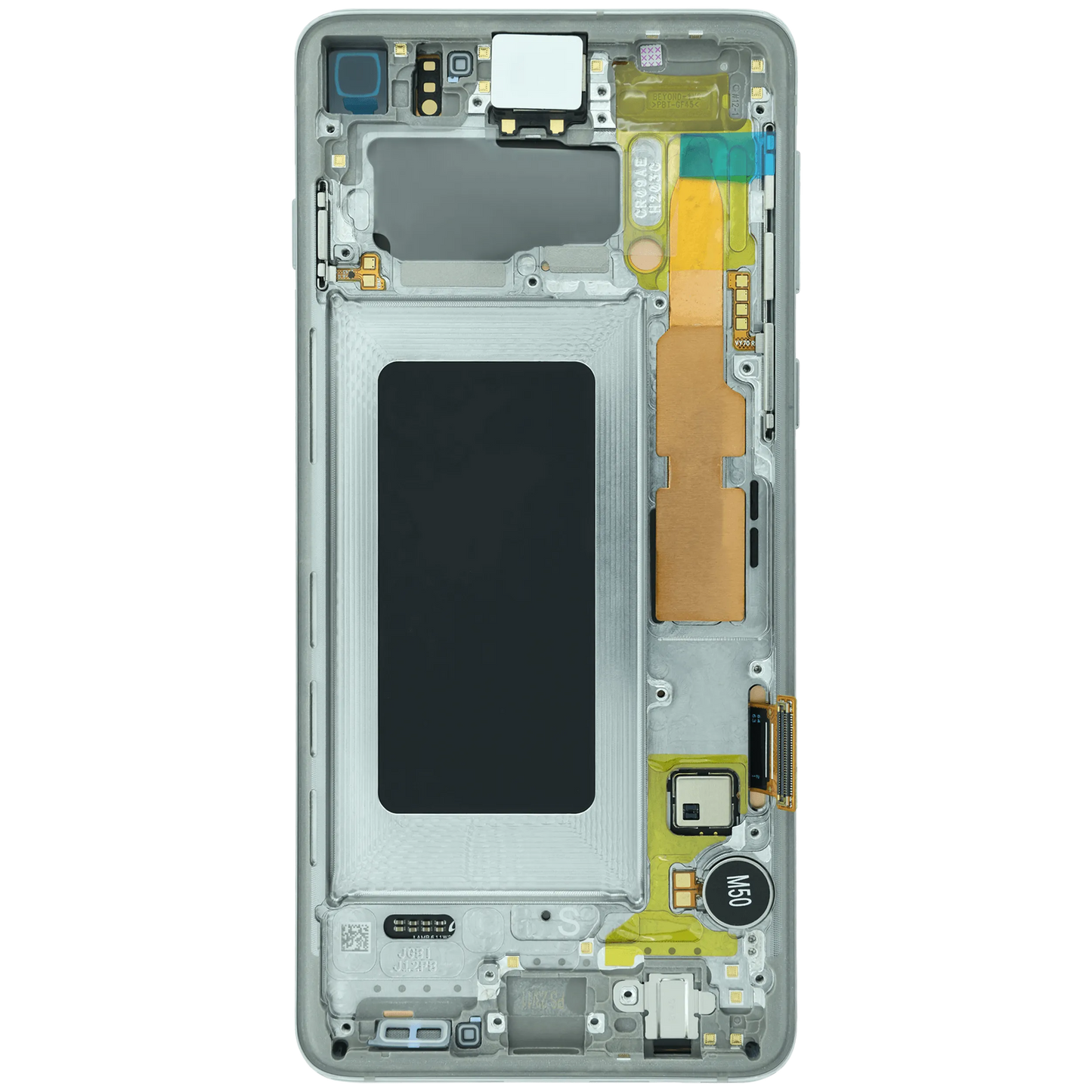 OLED Assembly With Frame for Samsung Galaxy S10 (Service Pack) (Prism Silver)