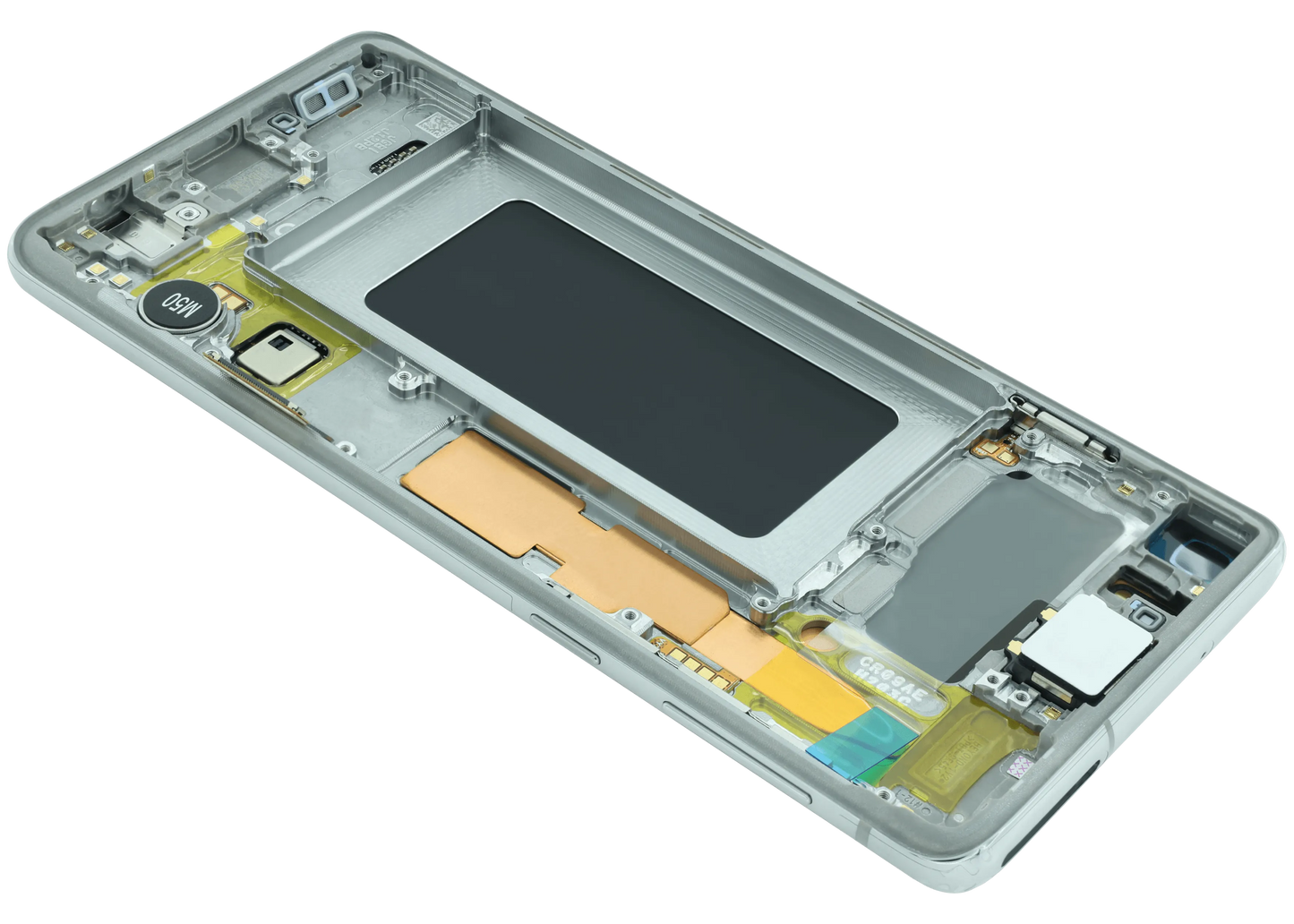 OLED Assembly With Frame for Samsung Galaxy S10 (Service Pack) (Prism Silver)
