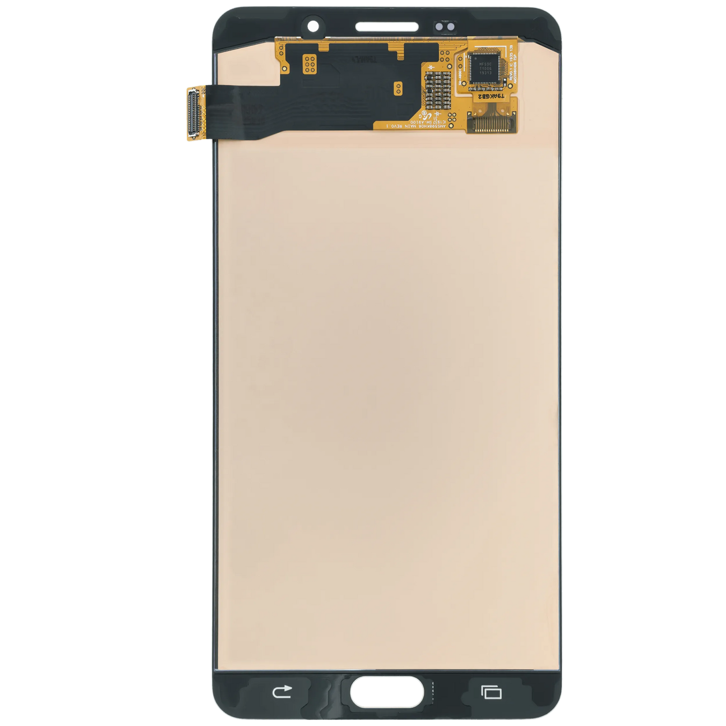 OLED Assembly With Frame for Samsung Galaxy A9 Pro (A910 / 2016) (Service Pack) (Gold)