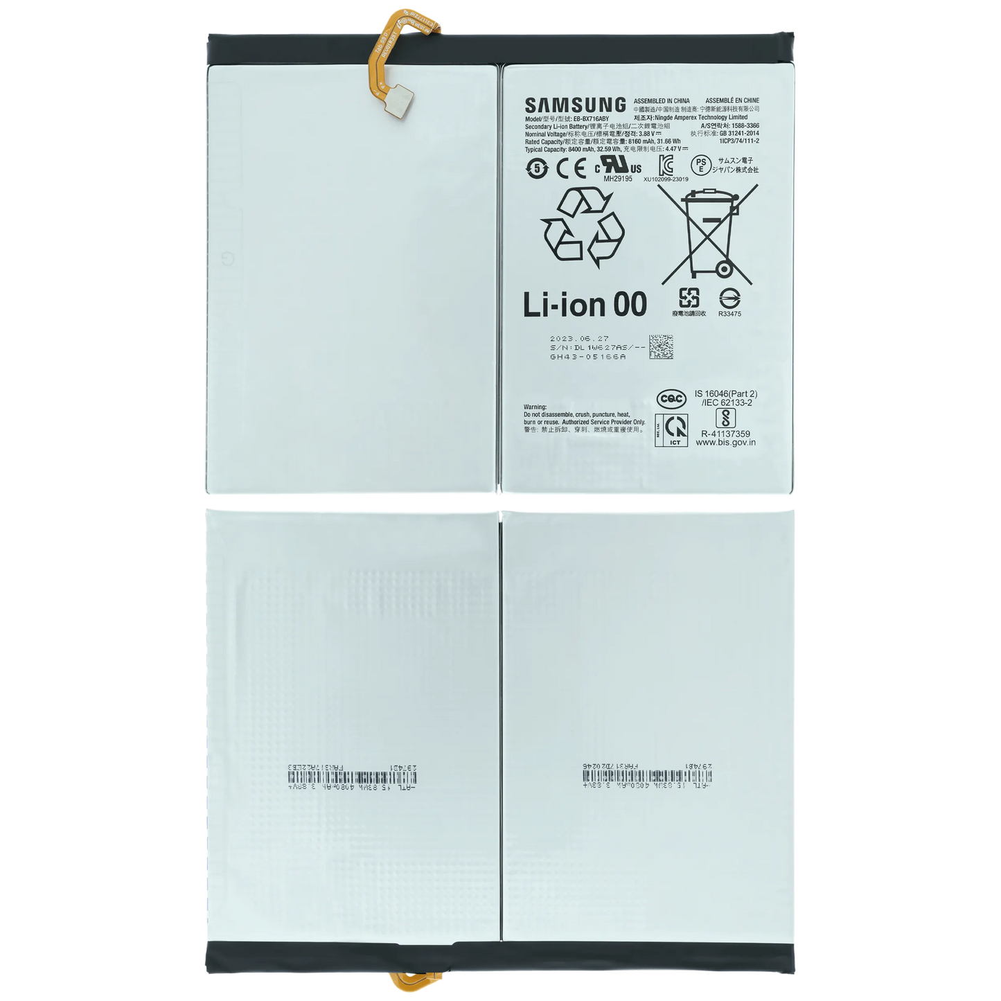 Replacement Battery For Samsung Galaxy Tab S9 11" (2023) (Service Pack) - product image 4