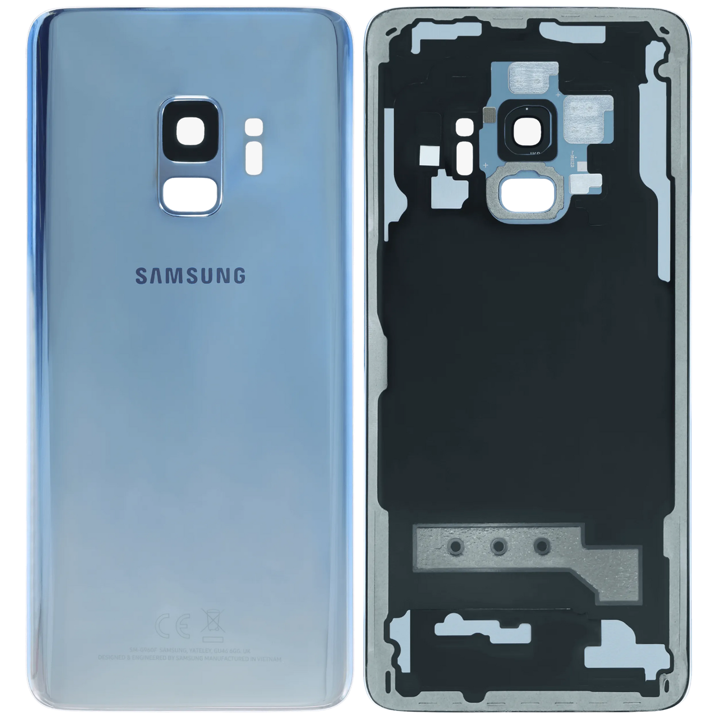 Back Cover Glass For Samsung Galaxy S9 (Service Pack) (Ice Blue)