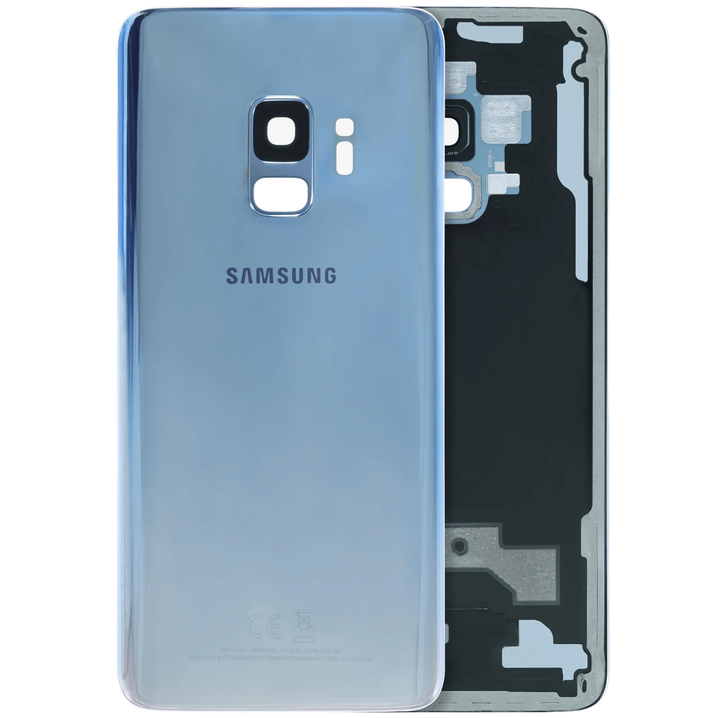 Back Cover Glass For Samsung Galaxy S9 (Service Pack) (Ice Blue)