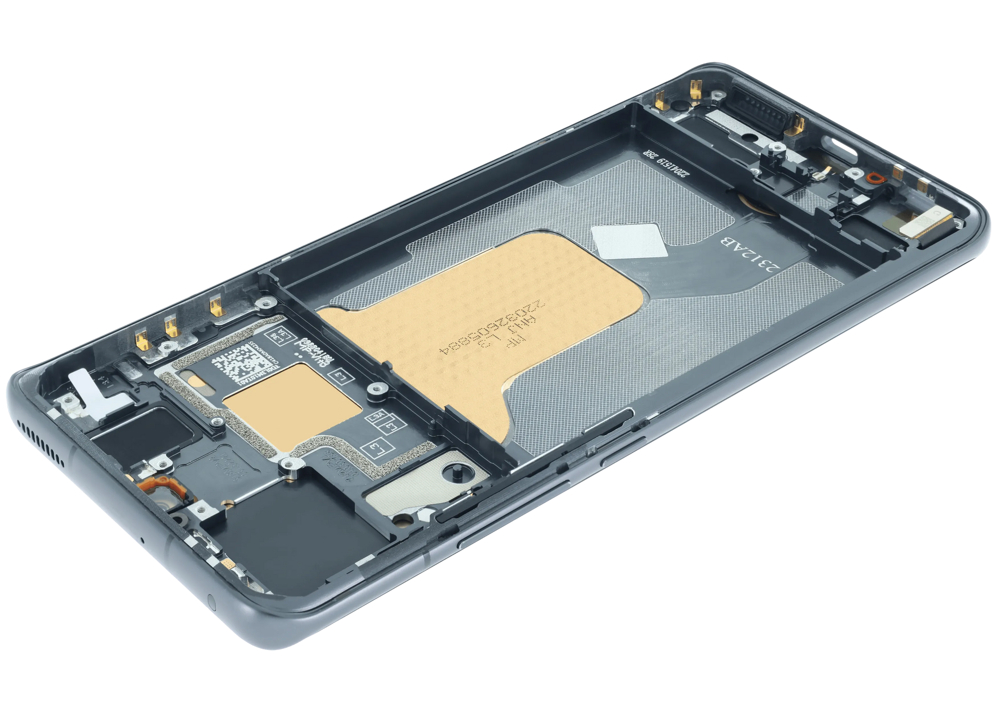OLED Assembly With Frame For Xiaomi 12 (Genuine OEM) (Tarnish Black) – device repair component close-up – OLED Display Replacement for phone repair