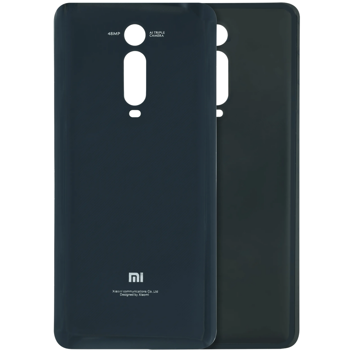 Back Cover Glass For Xiaomi Mi 9T (Genuine OEM) (Carbon black) - replacement part product image SKU 107183202330 - image 1