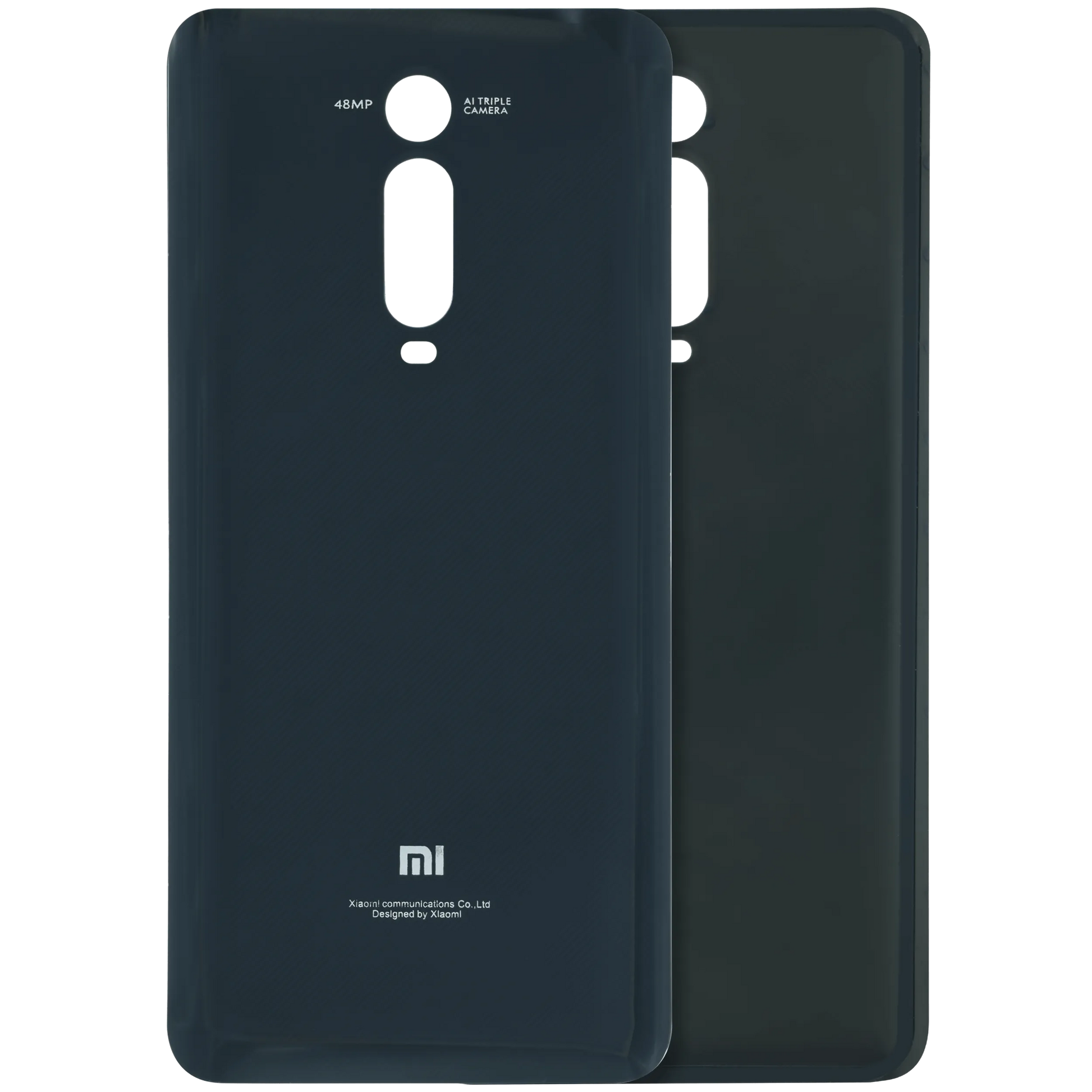 Back Cover Glass For Xiaomi Mi 9T (Genuine OEM) (Carbon black) - replacement part product image SKU 107183202330 - image 1