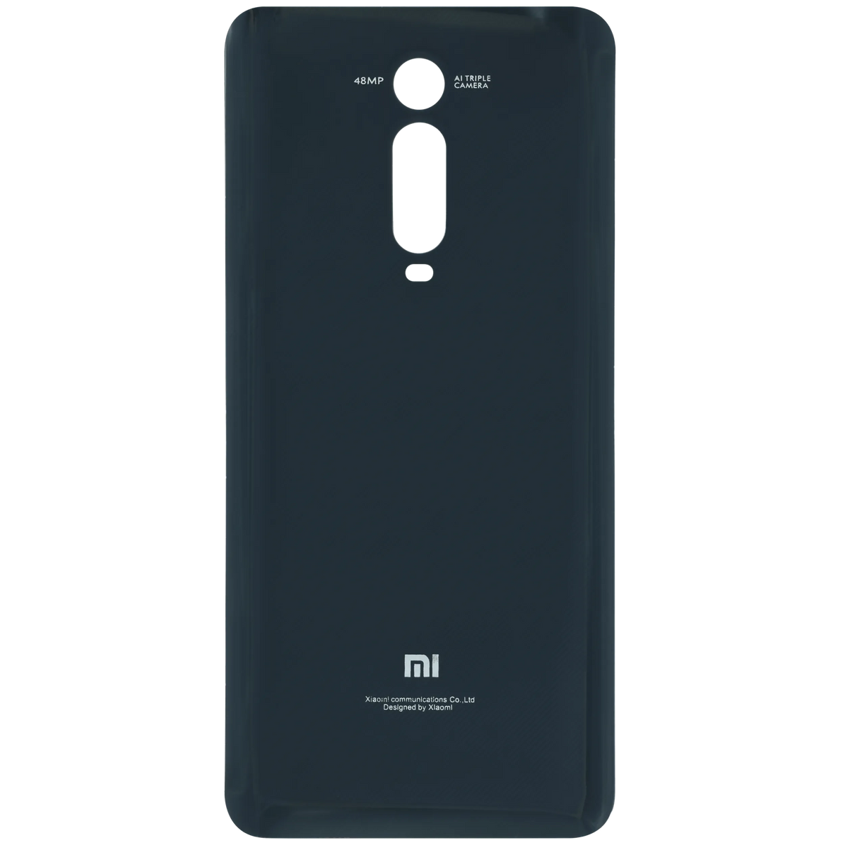 Back Cover Glass For Xiaomi Mi 9T (Genuine OEM) (Carbon black) - repair component detail image SKU 107183202330 - image 2