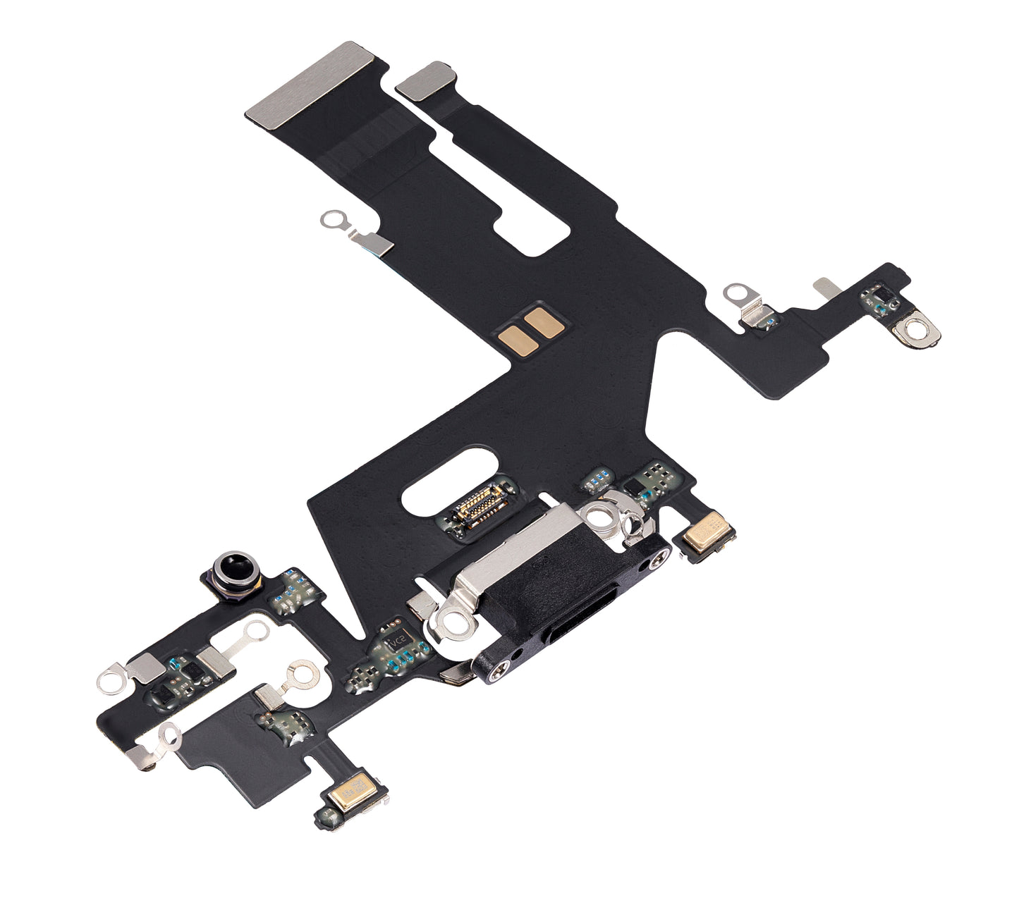 Charging Port Flex Cable For iPhone 11 (Aftermarket Plus) (Black)