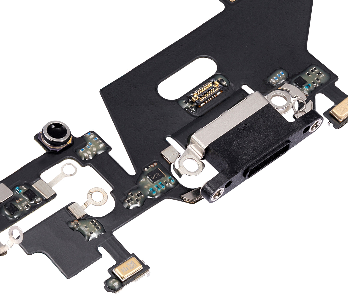 Charging Port Flex Cable For iPhone 11 (Aftermarket Plus) (Black)