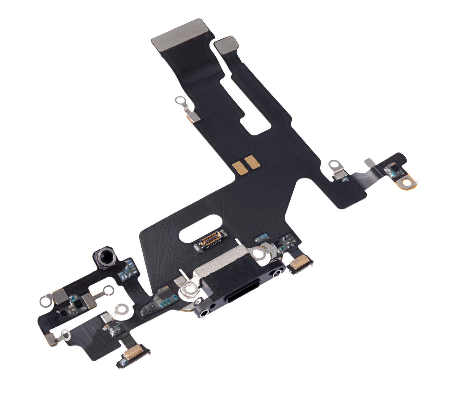 Charging Port Flex Cable For iPhone 11 (Used OEM Pull) (Black)
