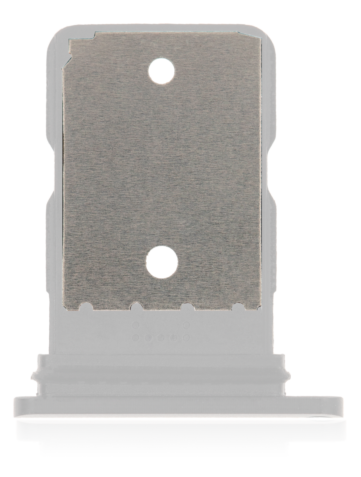 Sim Card Tray For Google Pixel 4A 5G (Clearly White) - phone repair part close-up