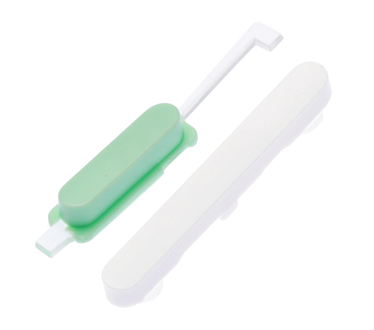 Hard Buttons (Power / Volume) For Google Pixel 4A 5G (Clearly White) - phone repair part close-up