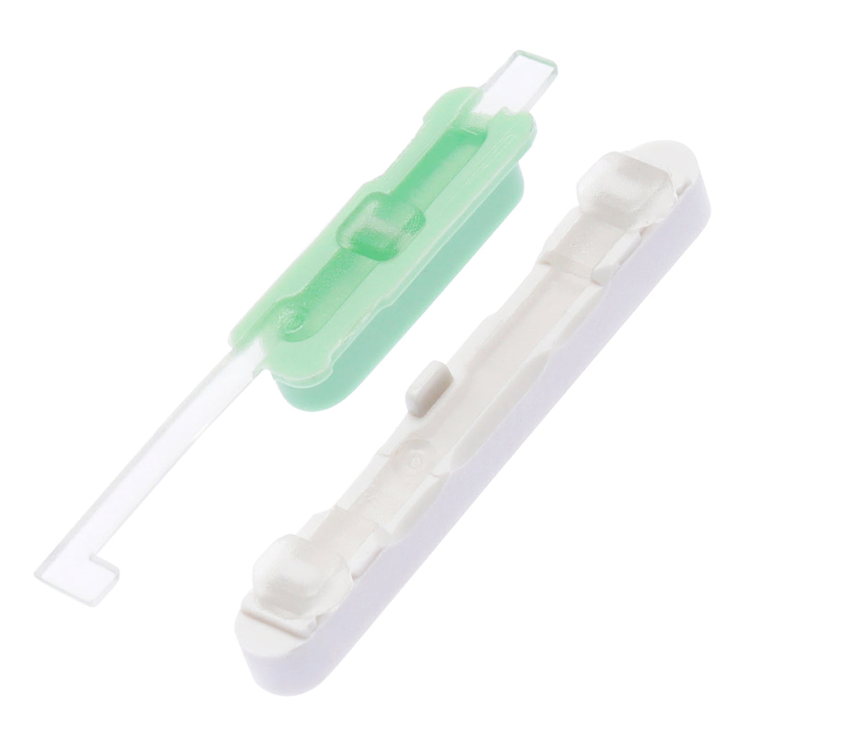 Hard Buttons (Power / Volume) For Google Pixel 4A 5G (Clearly White) - replacement part additional angle
