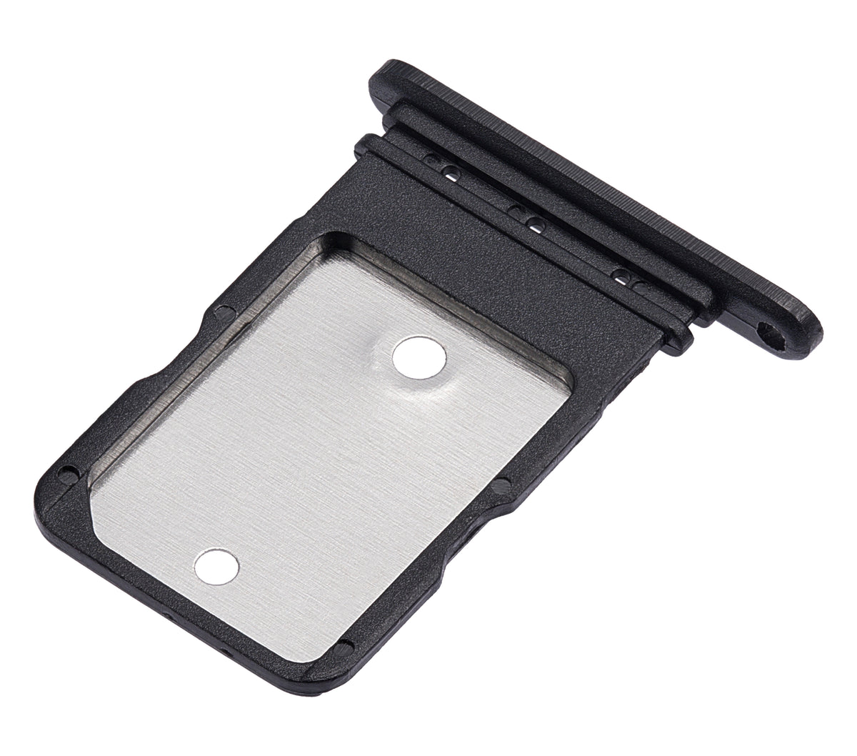 Sim Card Tray For Google Pixel 4A (Just Black) - phone repair part close-up