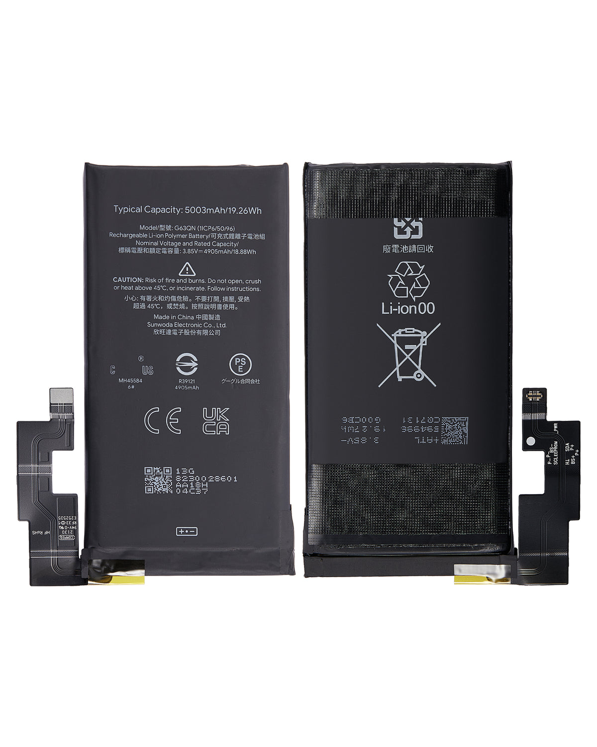 Replacement Battery For Google Pixel 6 Pro (G63QN) - repair component alternate view