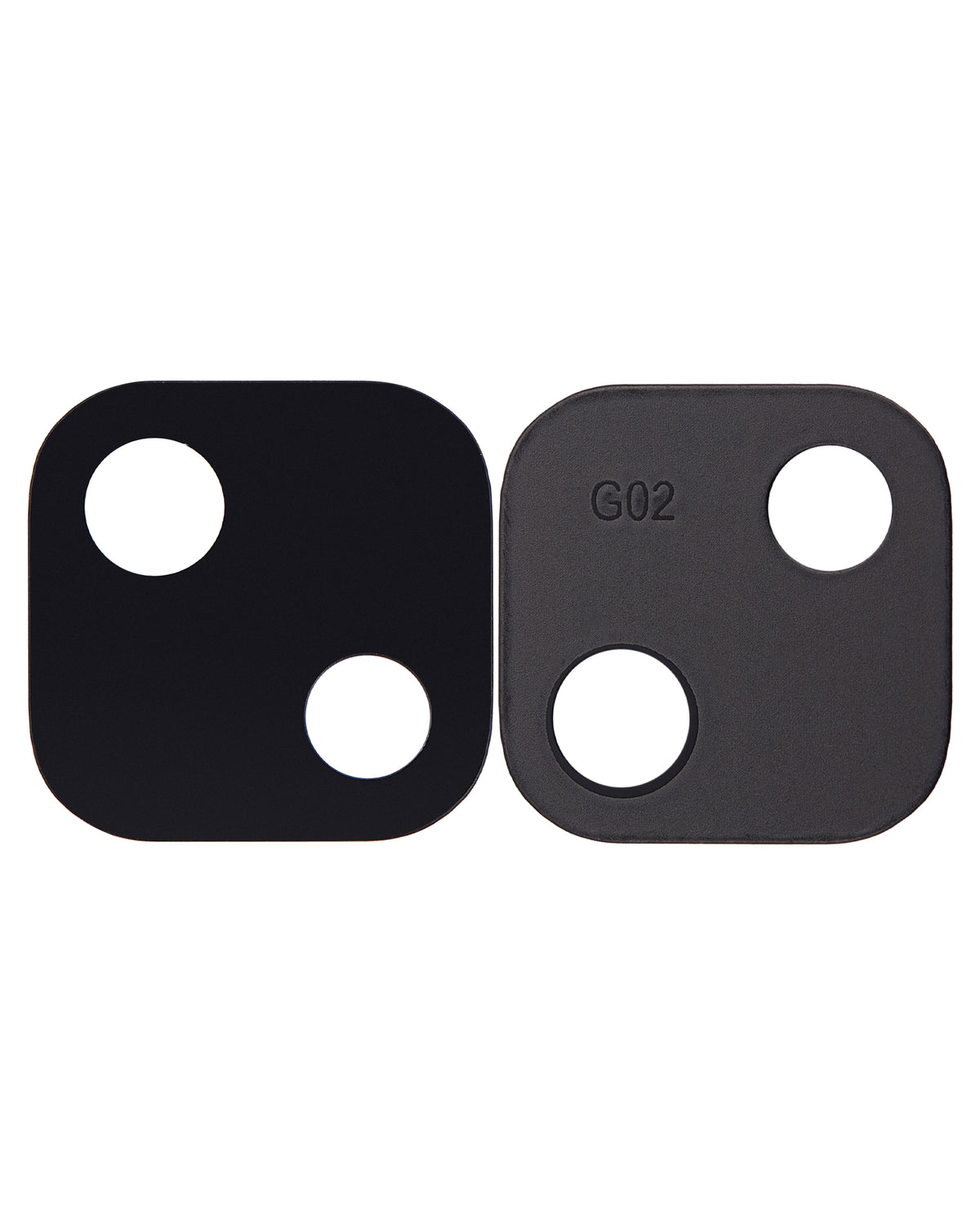 Back Camera Lens (Glass Only) With Adhesive For Google Pixel 4A (Aftermarket Plus) - repair component detailed angle