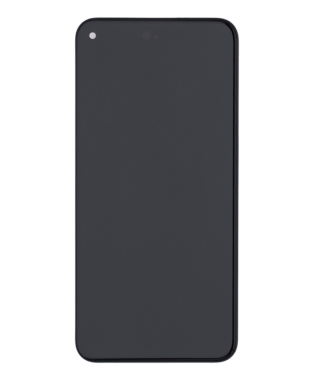 OLED Assembly With Frame For Google Pixel 5 (Refurbished) (Just Black) - repair component detailed angle