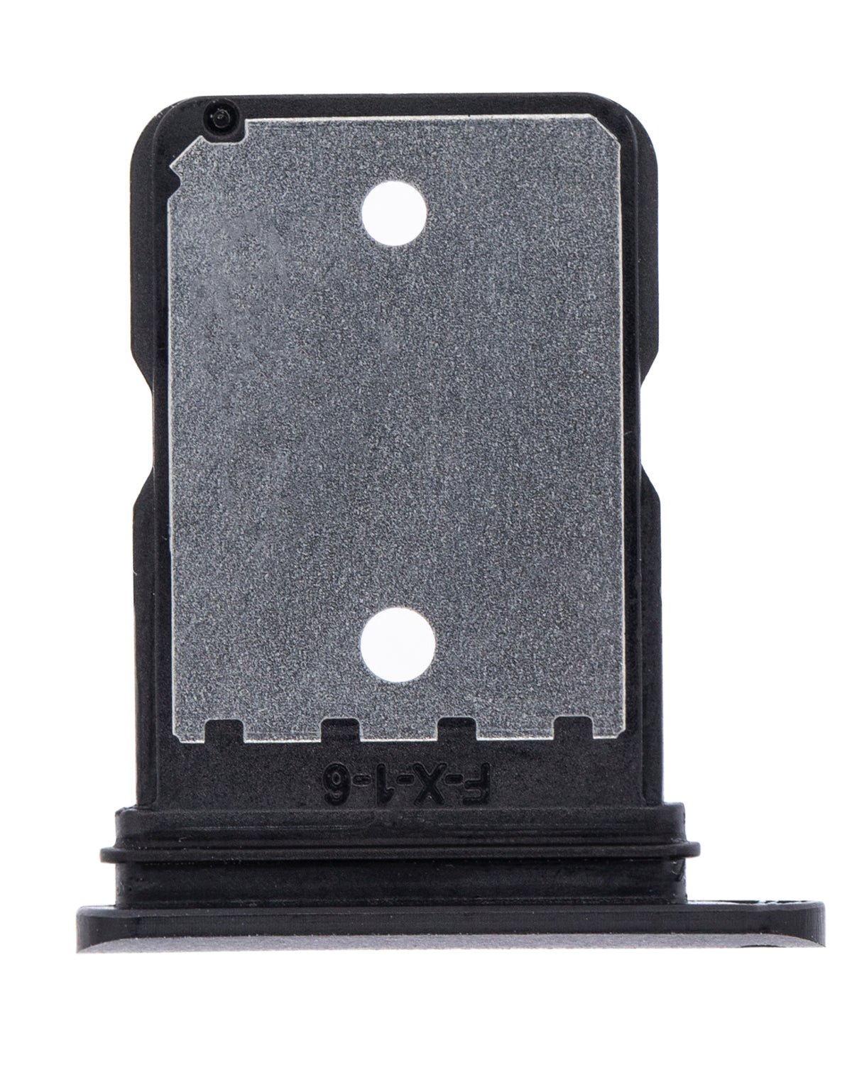 Single Sim Card Tray For Google Pixel 5 (Just Black) - replacement component detail view