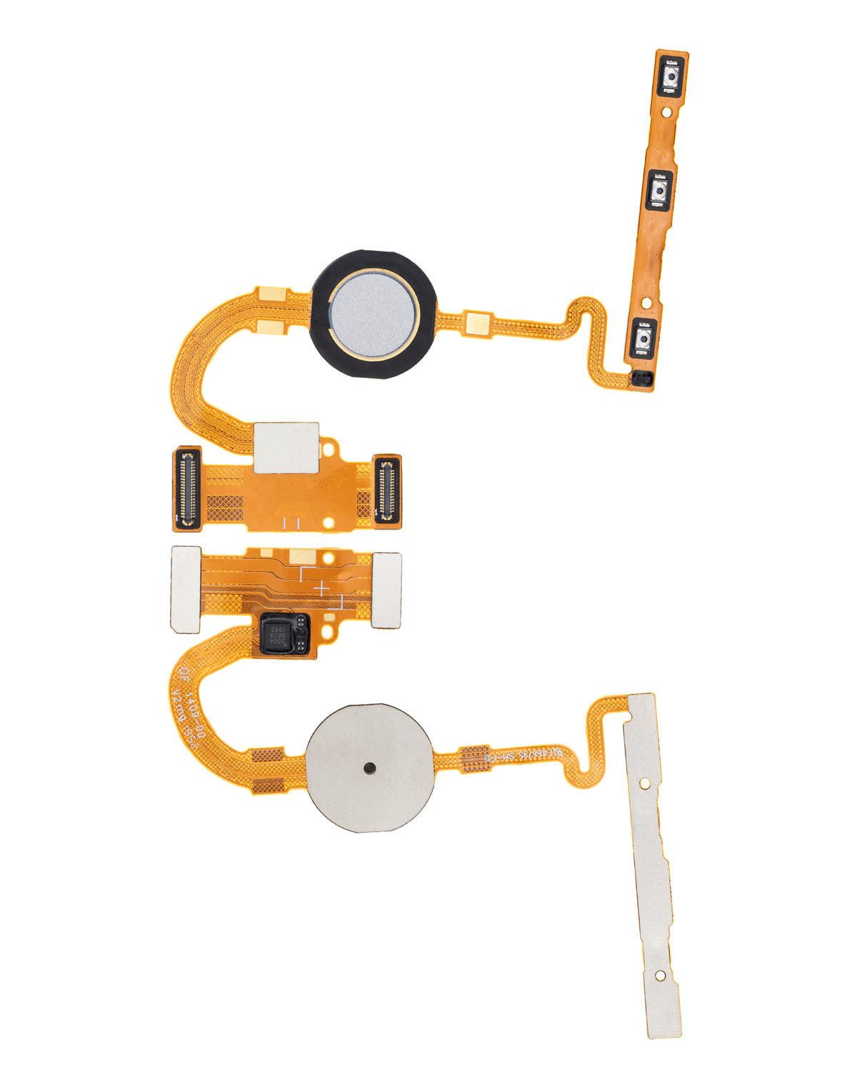 Fingerprint Reader With Flex Cable For Google Pixel 5 (White) - repair component alternate view