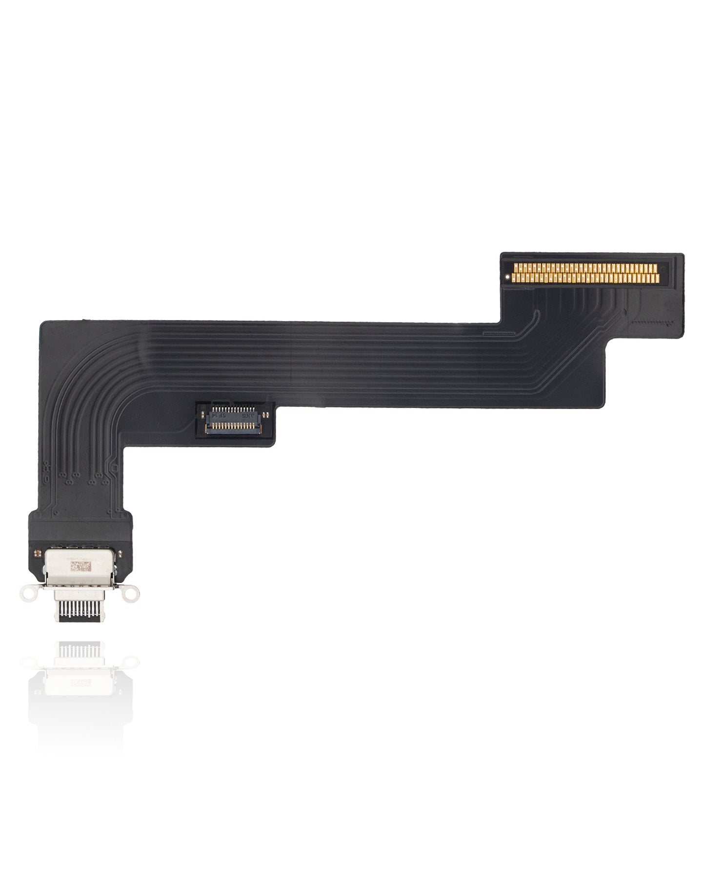 Charging Port Flex Cable For iPad Air 4 (WiFi Only) (Aftermarket Plus) (Black)