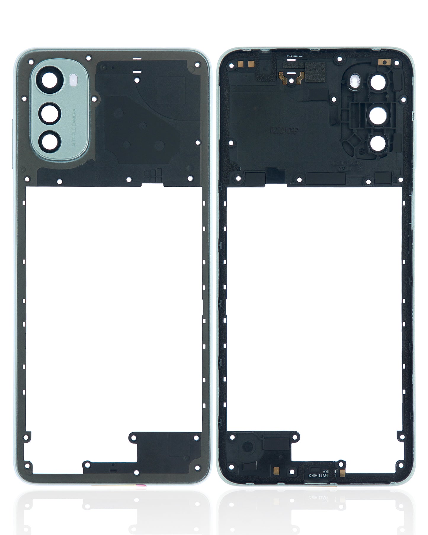 LCD Frame For Motorola Moto E32 (XT2227 / 2022) (Pearl Blue) - image 7