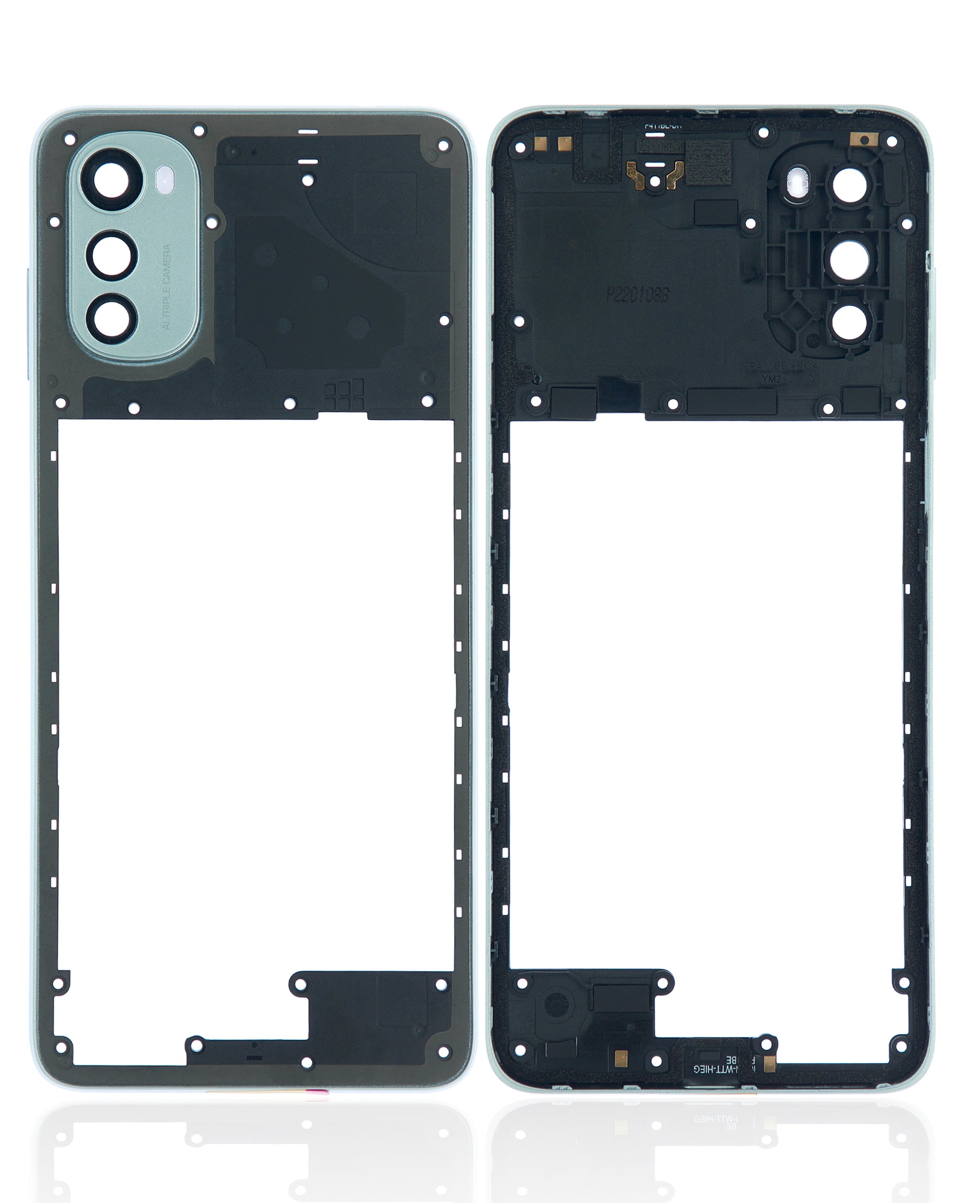LCD Frame For Motorola Moto E32 (XT2227 / 2022) (Pearl Blue) - image 7