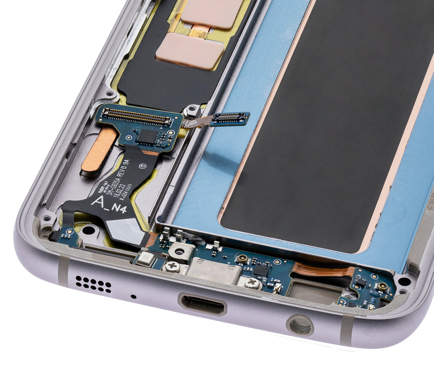 OLED Assembly With Frame For Samsung Galaxy S7 Edge G935A (North American Version) (Aftermarket Plus) (Gold Platinum)