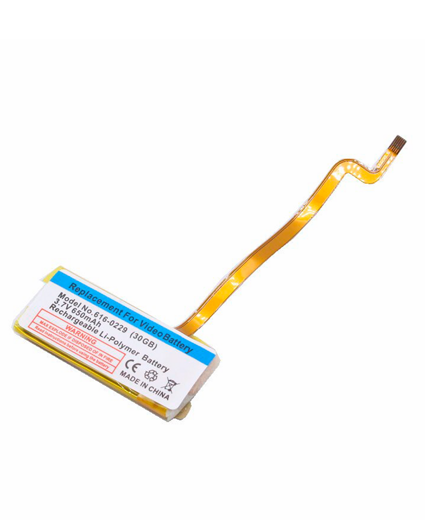 Replacement Battery For iPod Video (30GB) (580mAh)