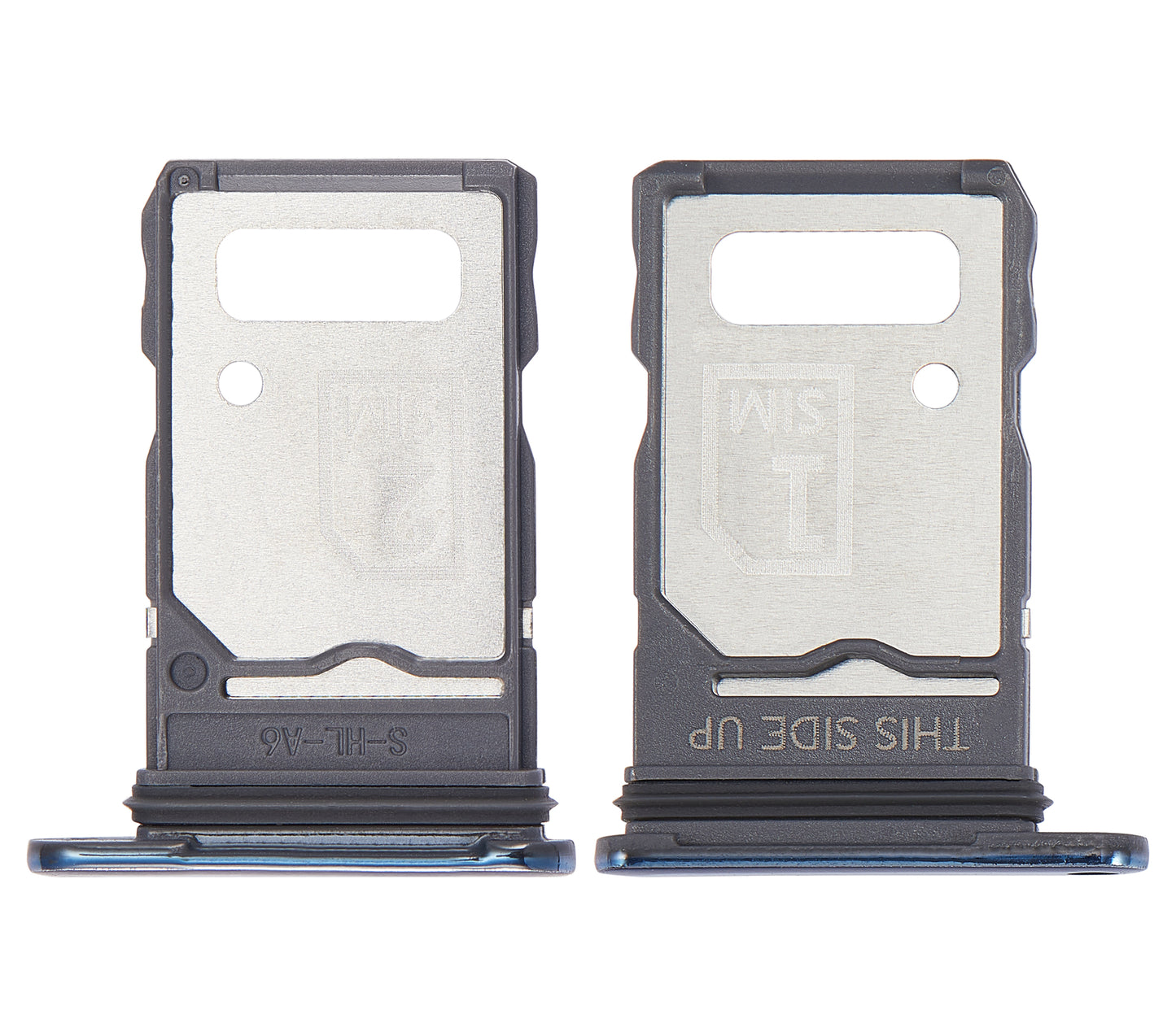 Dual Sim Card Tray For Motorola Edge 20 Pro (XT2153-1 / 2021) (Blue Vegan Leather) | SKU 109082007324 | image 2
