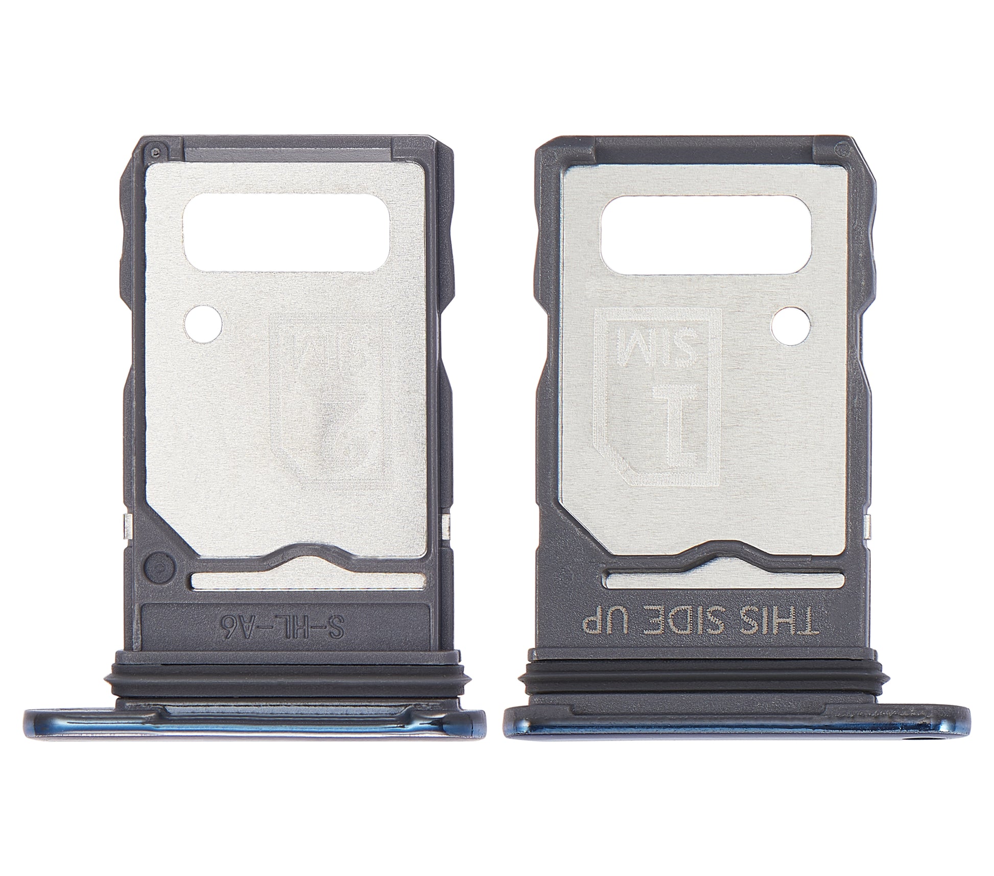 Dual Sim Card Tray For Motorola Edge 20 Pro (XT2153-1 / 2021) (Blue Vegan Leather) | SKU 109082007324 | image 2