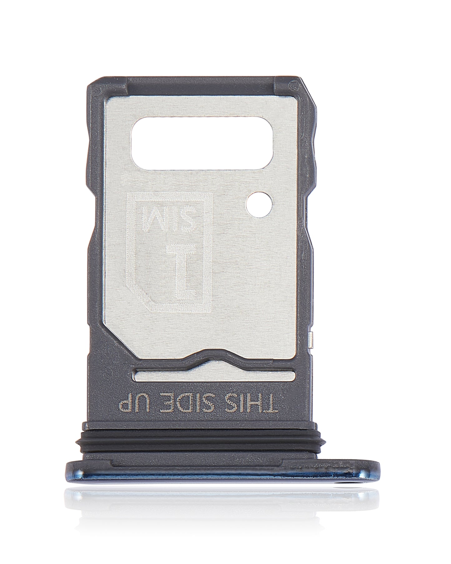Dual Sim Card Tray For Motorola Edge 20 Pro (XT2153-1 / 2021) (Blue Vegan Leather) | SKU 109082007324 | image 3