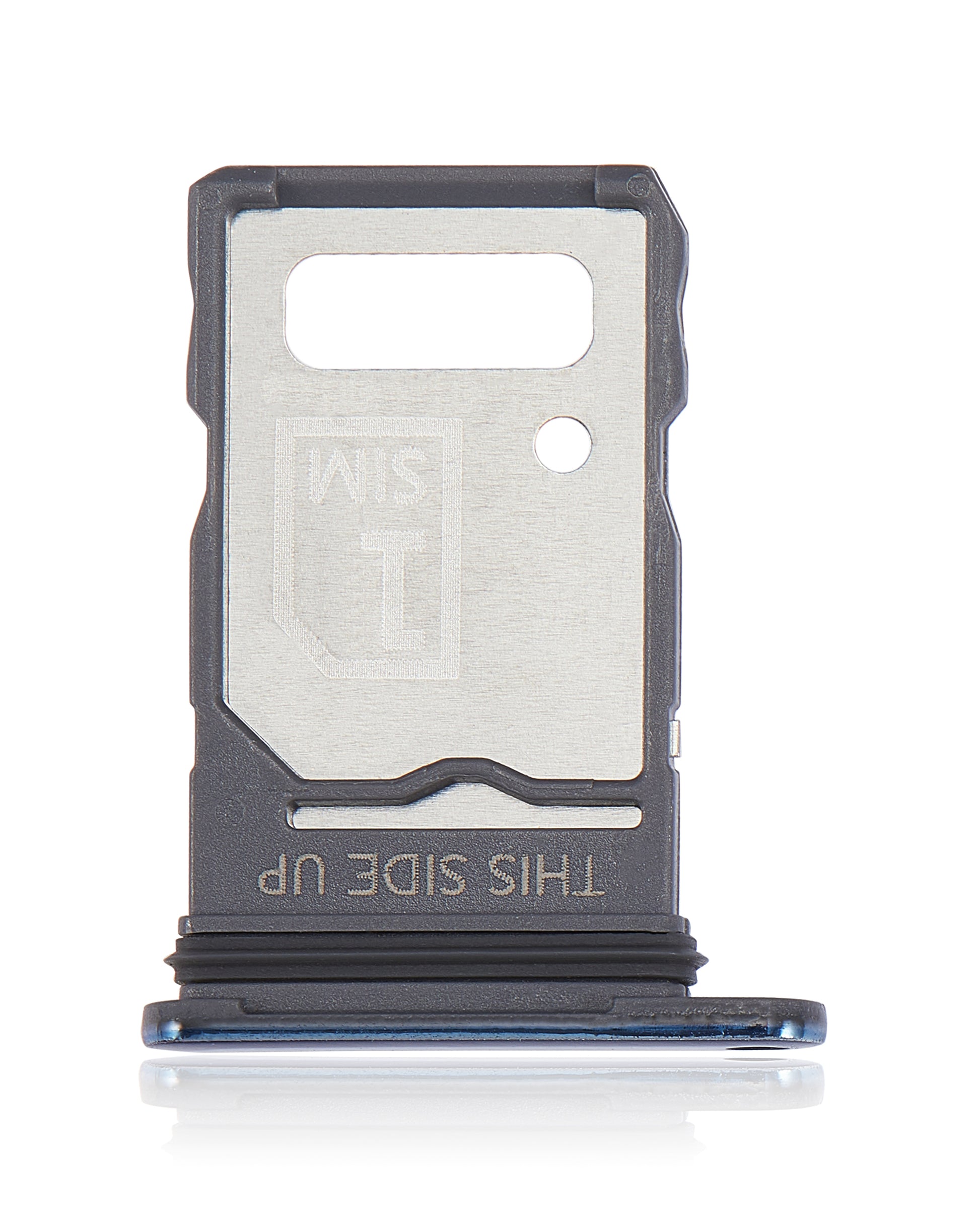 Dual Sim Card Tray For Motorola Edge 20 Pro (XT2153-1 / 2021) (Blue Vegan Leather) | SKU 109082007324 | image 3