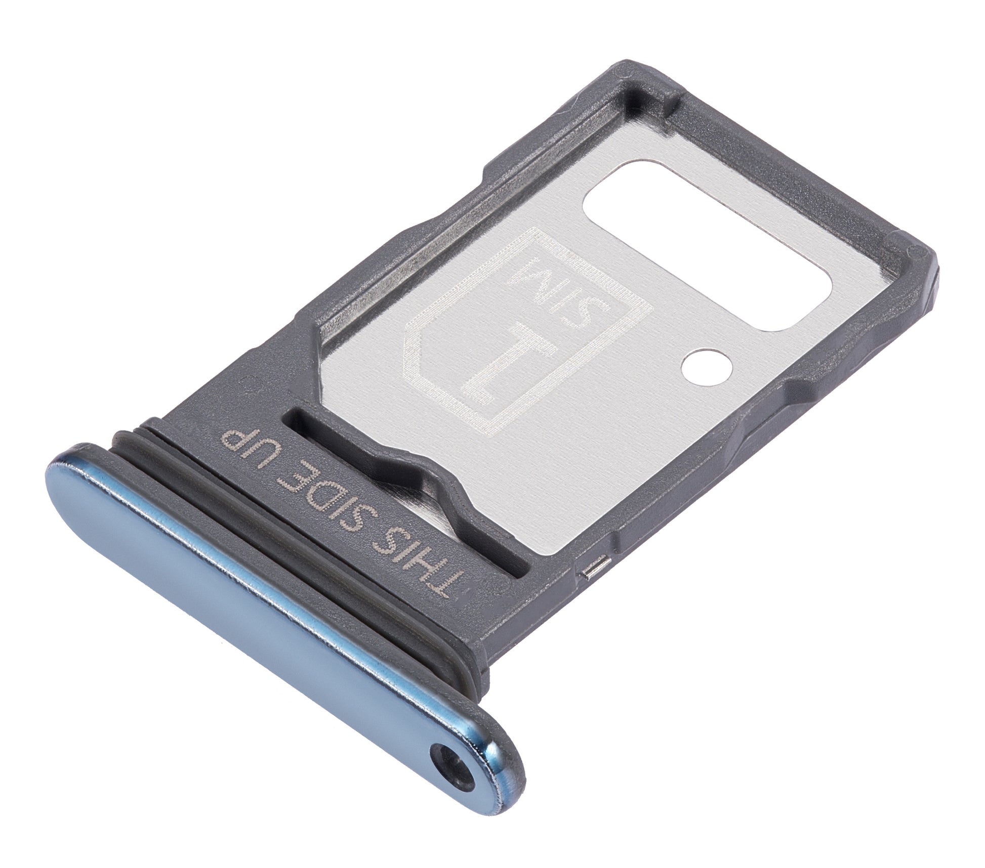 Dual Sim Card Tray For Motorola Edge 20 Pro (XT2153-1 / 2021) (Blue Vegan Leather) | SKU 109082007324 | image 4